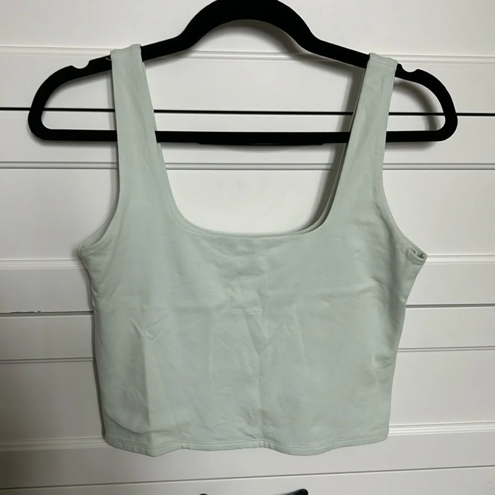 Abercrombie and Fitch Cotton Seamless Tank - Light Green - Size M - Picture 1 of 3